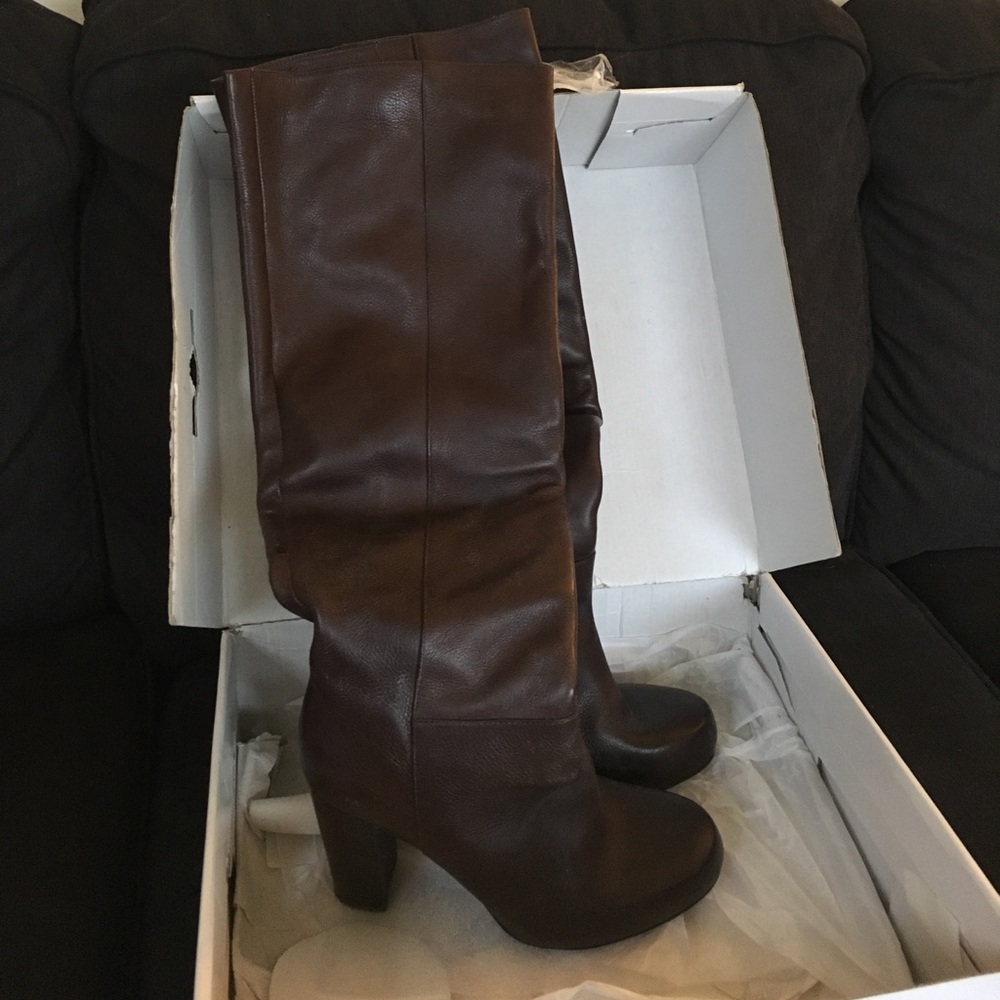 Nine West Brown Over the Knee Boots